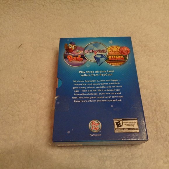 Pop Cap Greatest Hits PC CD-ROM, 2011, Bejeweled 2  Zuma Peggle - Picture 2 of 6